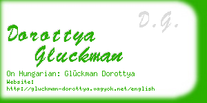 dorottya gluckman business card
